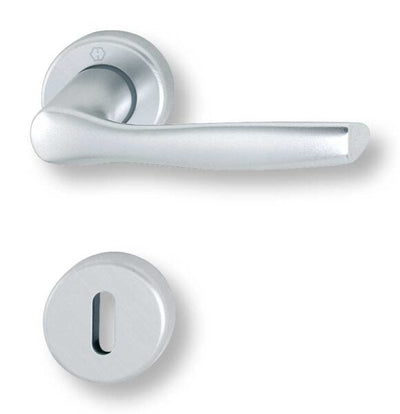 Maniglia Milano R.B. Foro Chiave Normale F1 Argento 143/88K/88KS