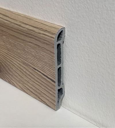 Battiscopa batilam mm. 2.500 x 11 x 70 finitura: bamboo light