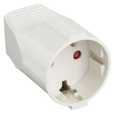 Presa volante schuko colore bianco