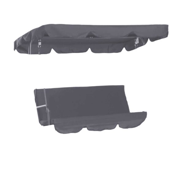 Kit ricambio per dondolo ischia seduta+schienale+tettuccio grigio