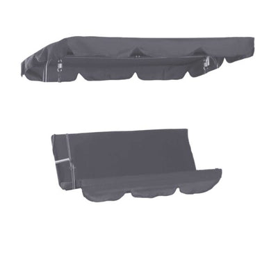 Kit ricambio per dondolo ischia seduta+schienale+tettuccio grigio