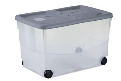 Box salvaspazio Vasco con ruote, sovrapponibile, c.60x40x36h col.ass.