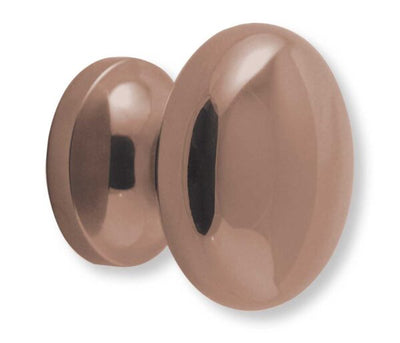 Pomolo tondo in zama serie Ponza bronzato d.65