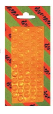 Paracolpo morbido adesivo mm 10x3, colore: trasparente j235