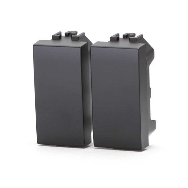 Tappo copriforo doppio nero Serie Living