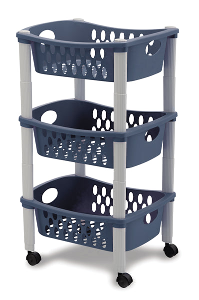 Carrello a tre piani Otello colori assortiti
