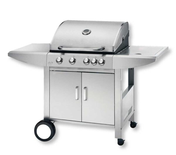 Barbecue a gas Vesuvio 4 bruciatori + 1 fornello cm 139x56x109h