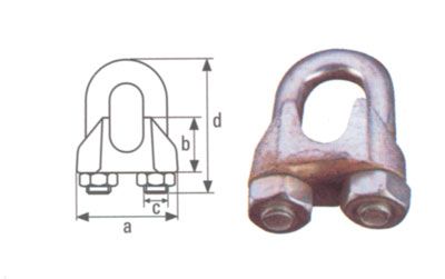 Morsetto zincato mm.10(pz.50)