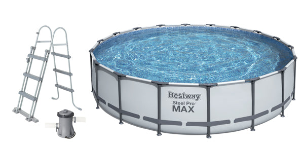 Piscina tonda steel pro max cm. 4,88x1,22 cart. filtro BES-58012 (III)