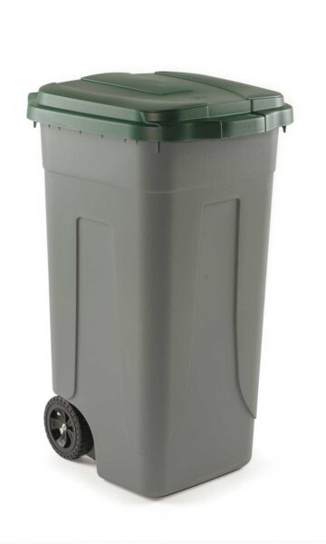 Bidone raccolta differenziata capacità: lt.100 colore: grigio/verde
