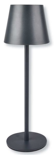 Lampada da tavolo ricaricabile Audrey metallo nero
