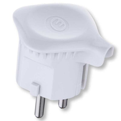 Spina volante schuko 90  bianca (55023)