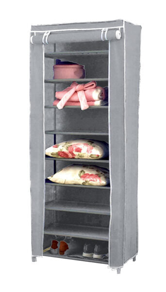 Armadio 9 piani fabio tnt grigio cm 60x30x152h