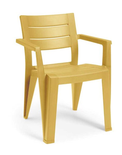 Sedia Julie cm.61,5x58,5x79h colore senape