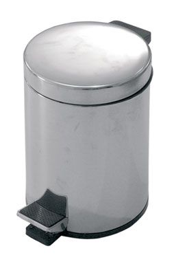 Pattumiera acciaio cromato 3 lt*
