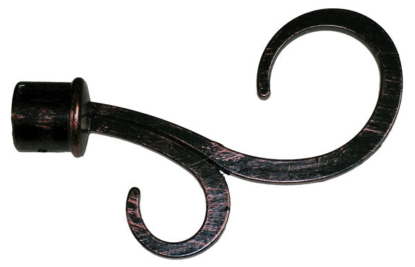 Bastone estensibile per tenda atene da cm. 120 a 210  nero/rame