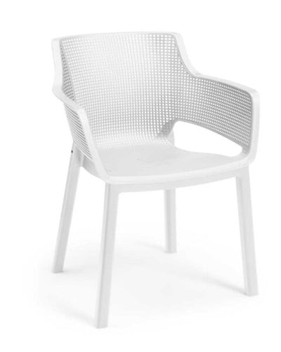 Sedia Elisa cm.61x54x79h colore bianco