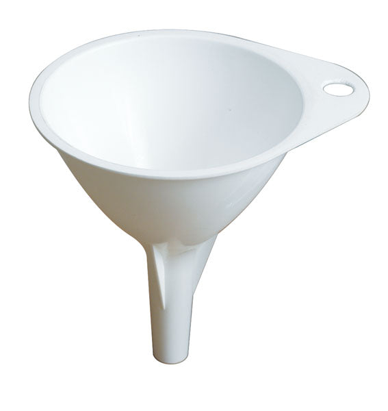 Imbuto in plastica bianco d.70