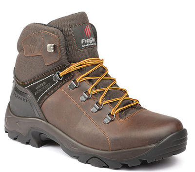 Scarpa trekk fighter berro waterproof in pelle marrone, misura: 39