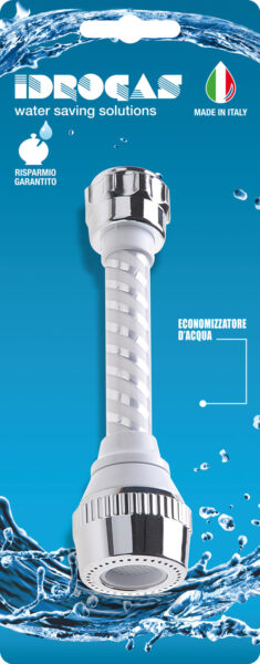 Rompigetto bianco cromo tubo pvc 14 cm.+ adattatore abs