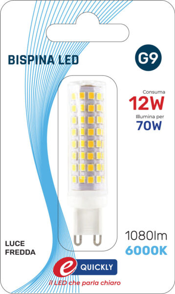 Lamp. led bispina g9 12w 6000k