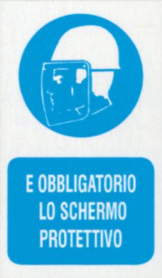 Targa 20x30 obbligo schermo protettivo (pezzi 10)