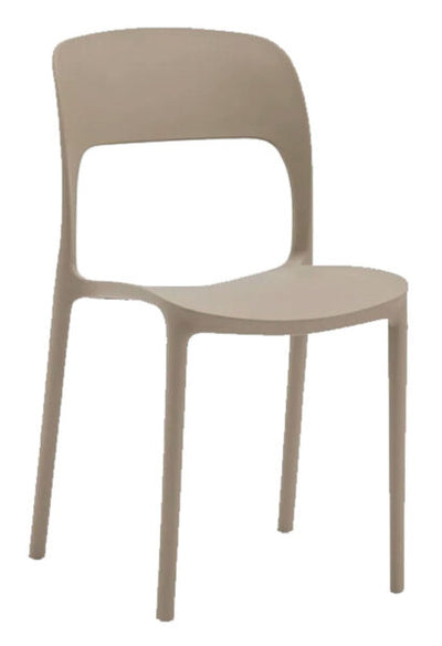 Sedia monoblocco lucia tortora