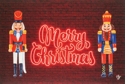 Tappeto christmas neon led3 cm.40x60