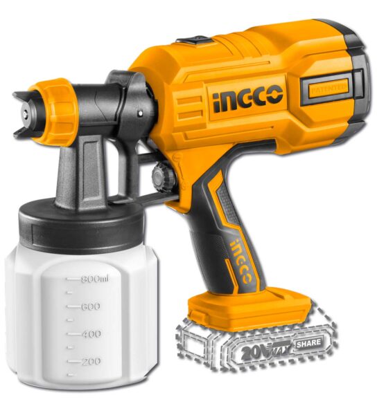 Aerografo per vernice a batteria 20V 120DIN-s Nudo