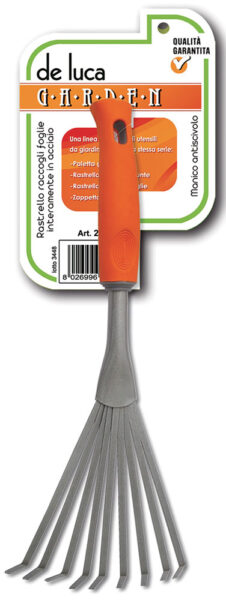 Rastrello raccogli foglie manico bicolor soft touch