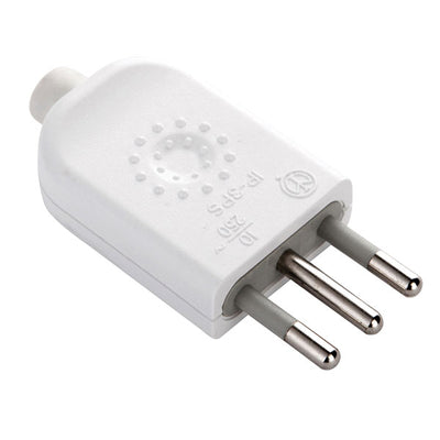 Spina dritta 10a+terra colore bianco