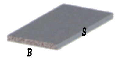 Profilo piatto in alluminio cromato h.2mt mis.210x2 argento brillante