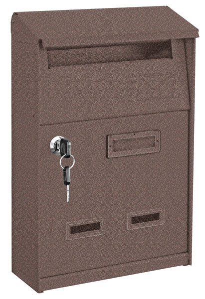 Cassetta lettere italia 21x10x32h nero/rame
