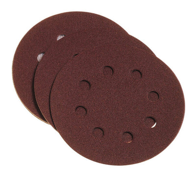 Blister 10 dischi velcro con fori 125mm gr.240