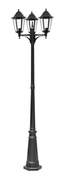 Lampioncino alluminio triplo nero