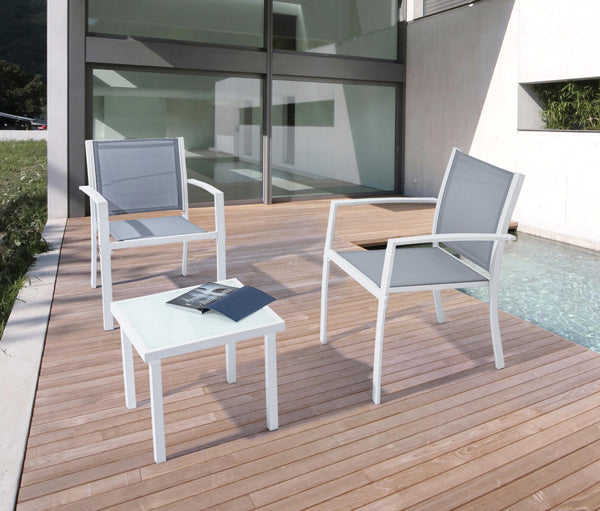 Salotto 3 pezzi auri bianco