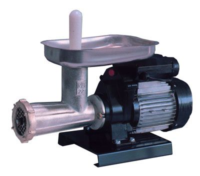 Tritacarne con motore hp.0,80 n.22
