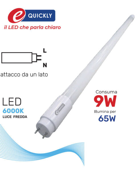 Tubo led g13 600mm 9w 810lm 6000k