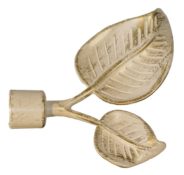 Bastone estensibile per tenda berlino da cm. 120 a 210  avorio/oro