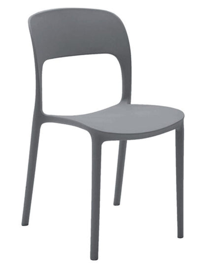 Sedia monoblocco lucia grigio
