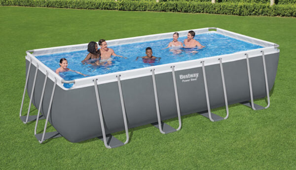 Piscina rettangolare steel frame cm.549x274x132 capacità: 16.000 lt.