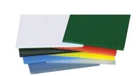 Lastre in propilene alveolare pp 1500x500 colore rosso(5091)