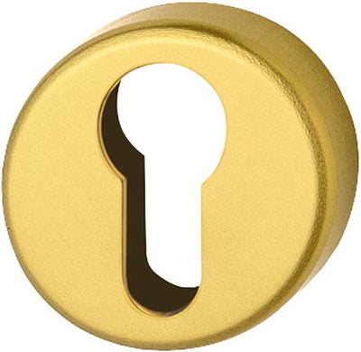 Coppia Bocchette Alluminio Foro Cilindro Oro "88KS"