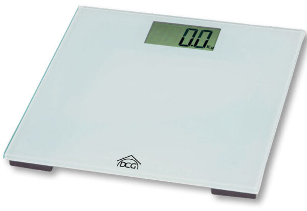 Bilancia pesapersone elettronica 150kg(3190)Display LCD, base in vetro