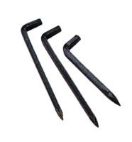 Cancani in acciaio quadri mm.2,5x25 conf. da 100 pz.