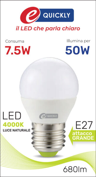 Lamp.sfera g45 led e27 7,5w 4000k