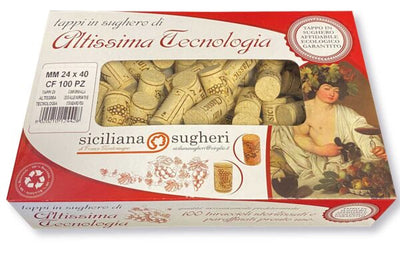 Tappo Vera Spagna 26x40 scatola da 100 pezzi