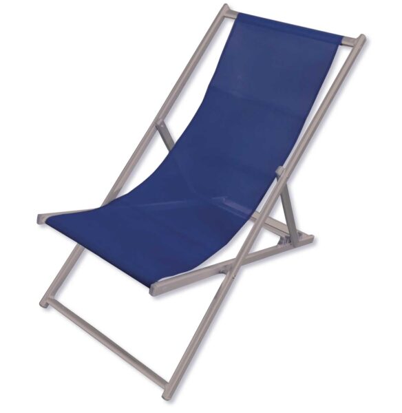 Sdraio lido alluminio texilene reclinabile colore dark/blu