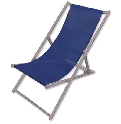 Sdraio lido alluminio texilene reclinabile colore dark/blu