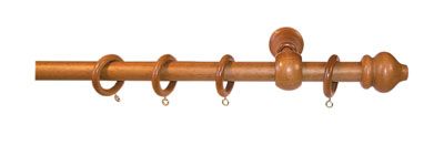 Bastone a strappo cm.200 in legno verniciato,diametro mm. 23 olmo